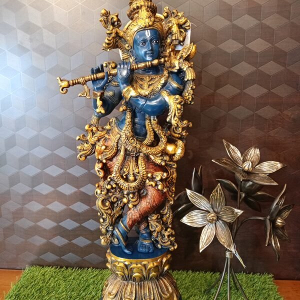 Brass Krishna Idol