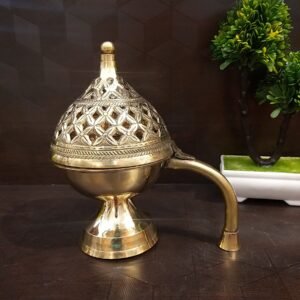 Brass Big Designer Antique Dhoop Holder