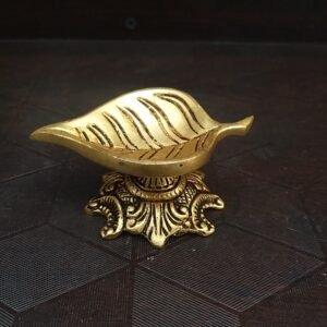 brass leaf designer diya small home decor pooja items gift buy online coimbatore 10163