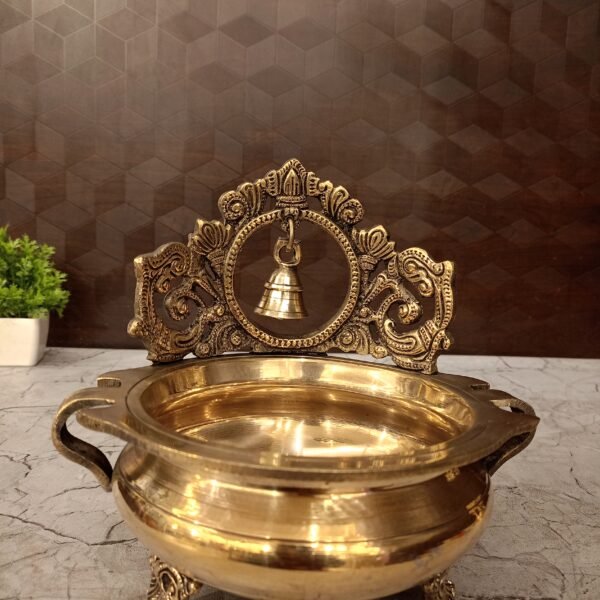 Brass Uruli with bell