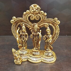 Brass Rama Dharbar Idol with arch