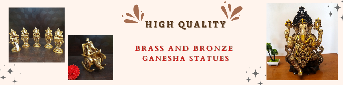 Lord Ganesha brass statues at coimbatore
