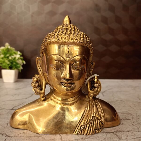 brass half buddha gift vgocart coimbatore india