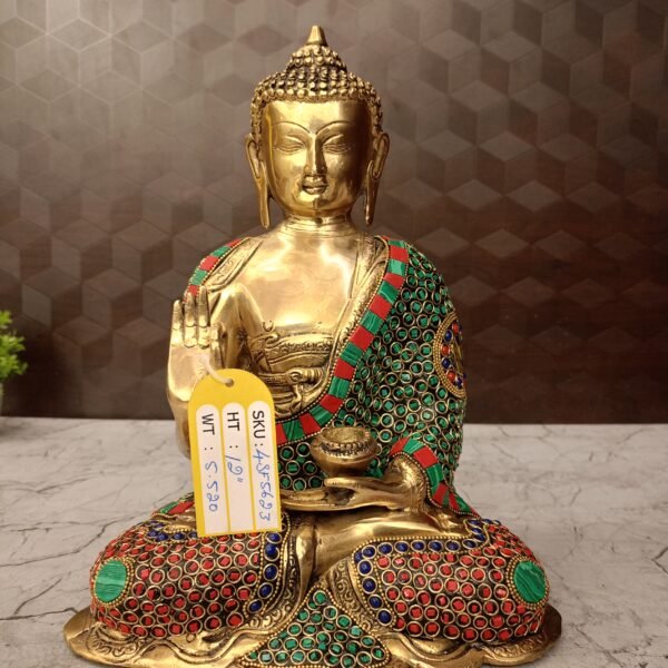 brass stone buddha iol pooja gift home decor coimbatore india