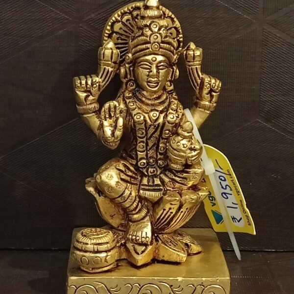brass lakshmi idol