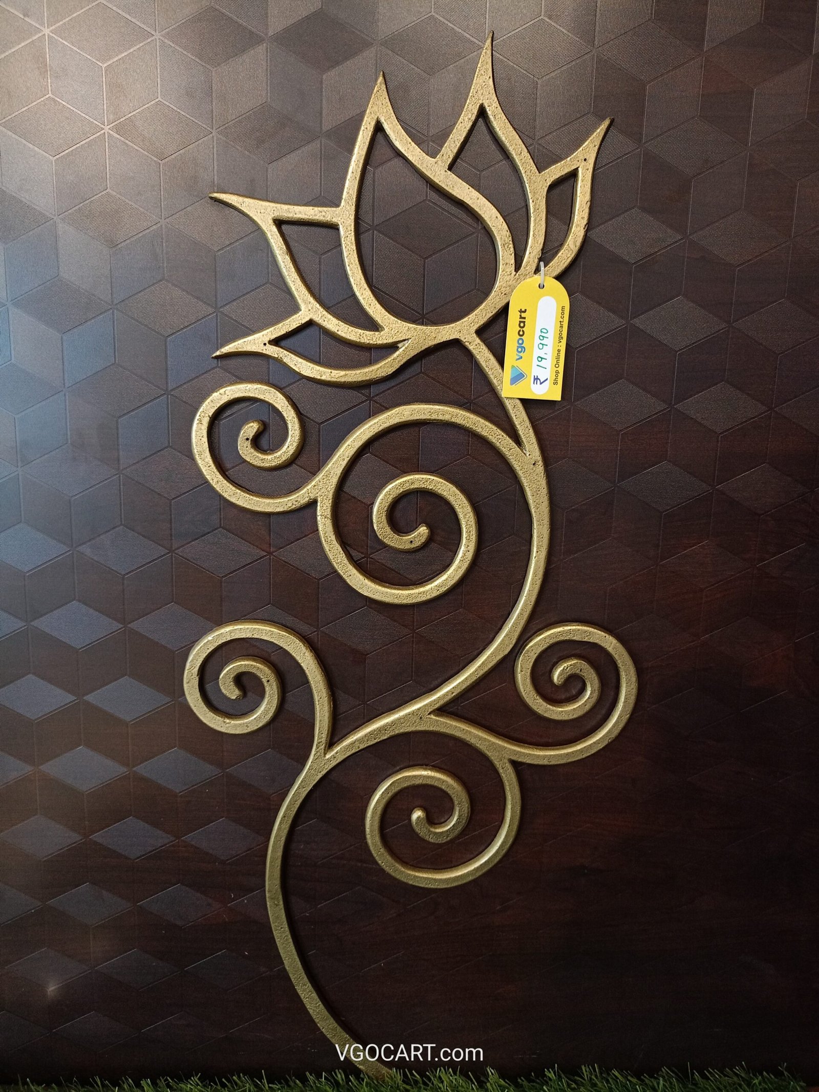 Lotus Decorative Door Panel 27" 1 Lotus Decorative Door Panel