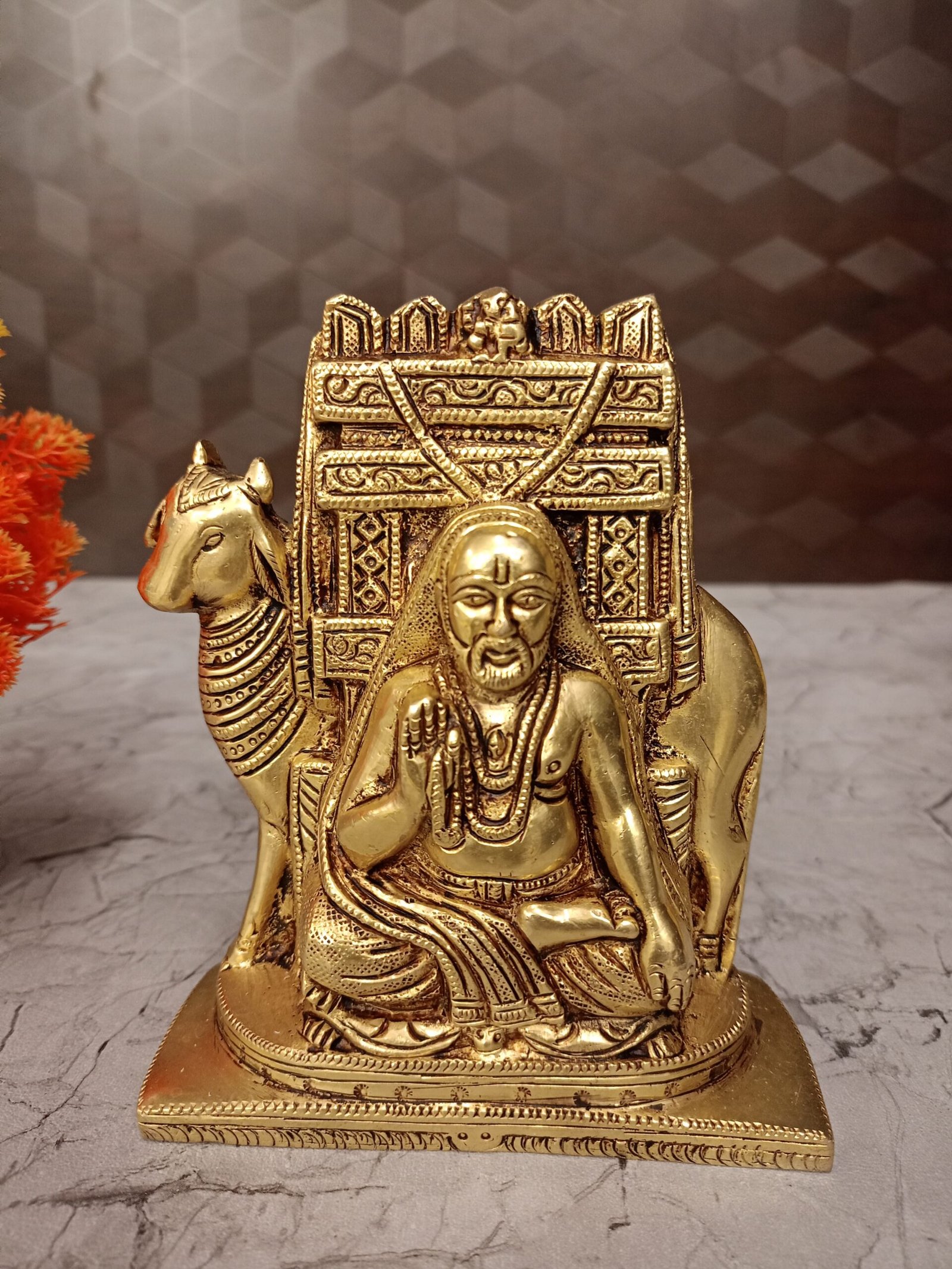 buy-brass-rahavendra-swamy-statue-pooja-gift-home-antique-handcraft-coimbatore-india Buy Brass Rahavendra Swamy Statue