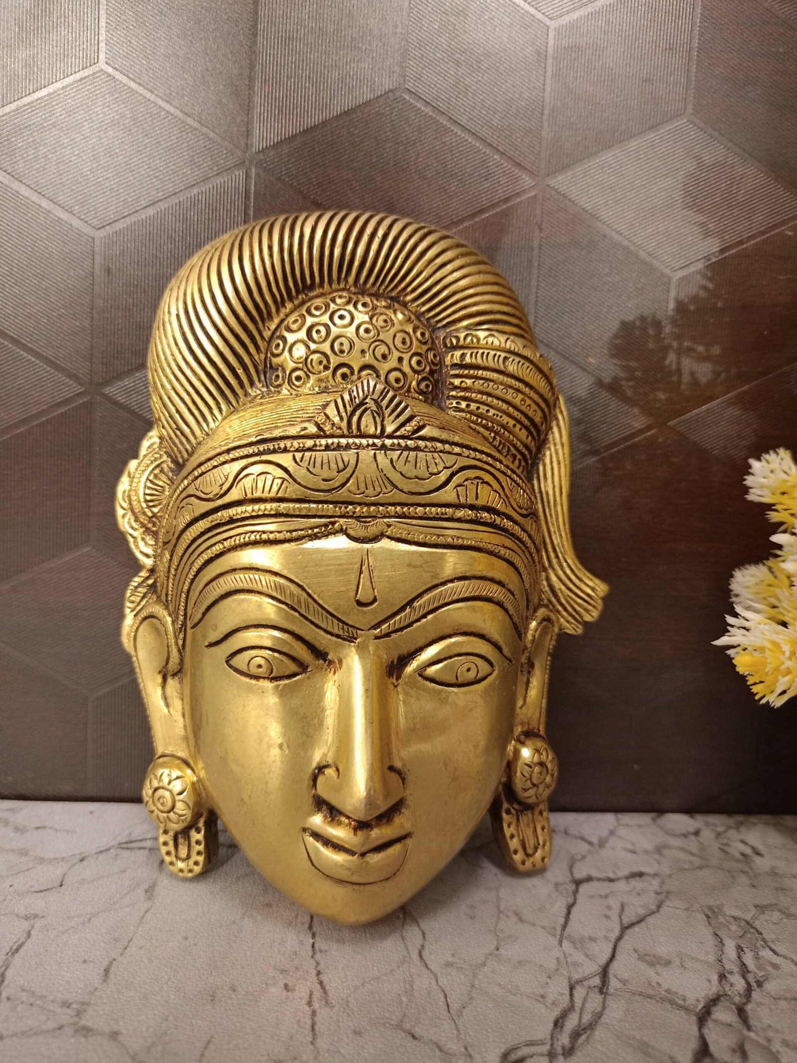 oplus_32 Buy Brass Lady Face Wall Mount 5.5" - Image 1