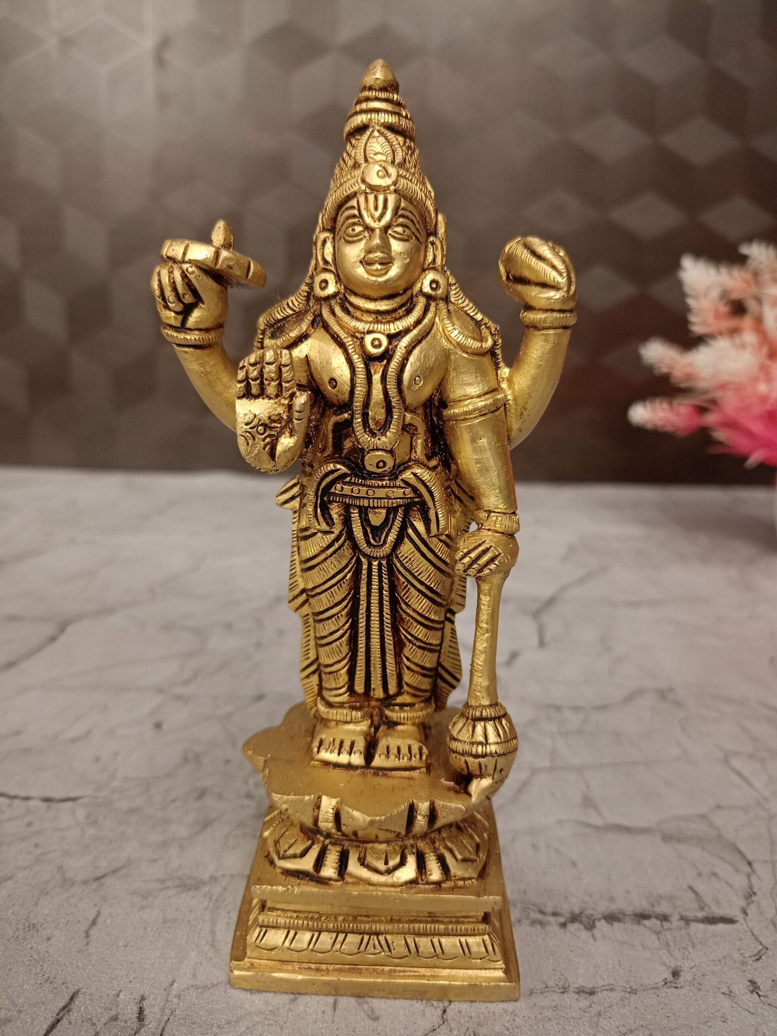 oplus_32 Buy Brass Vishnu Statue 6" - Image 1