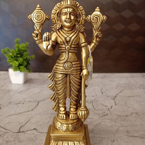 brass vishnu idol pooja gift vgocart coimbatore india 1