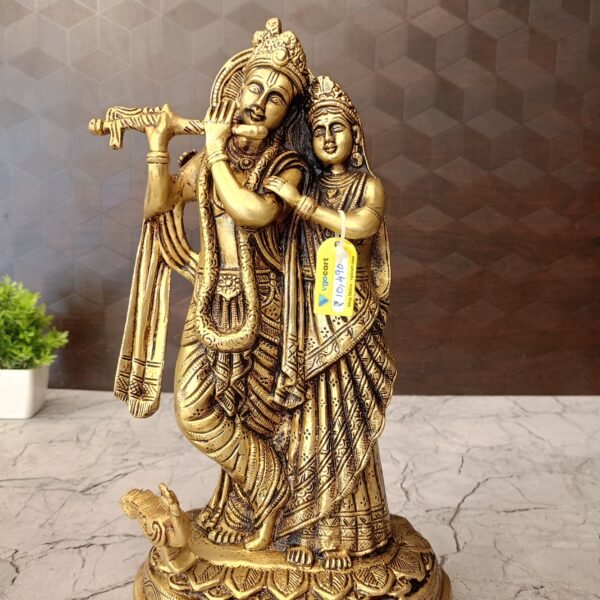 brass radha krishna idol pooja gift vgocart coimbatore india1