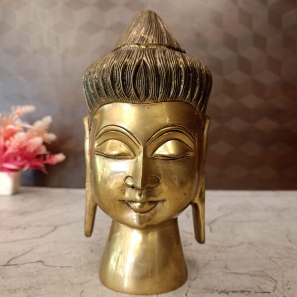 brass buddha head pooja gift vgocart coimbatore india