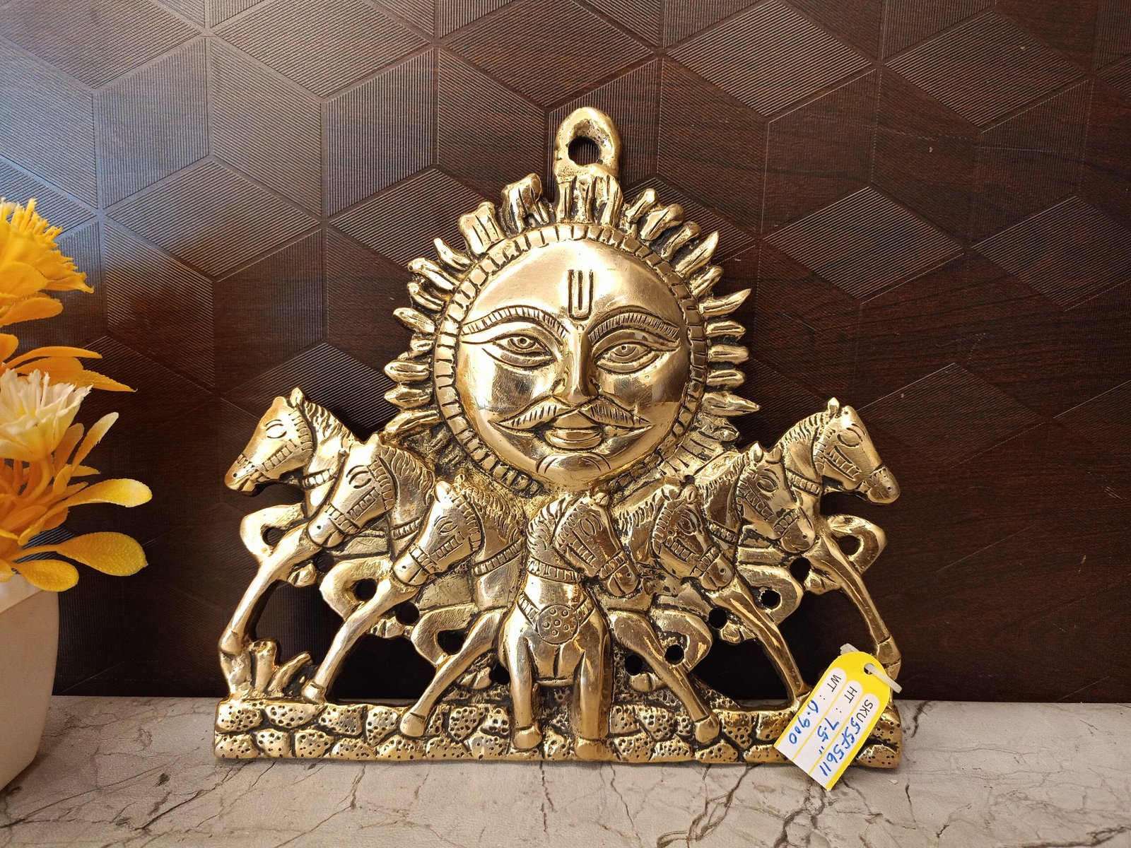 brass-sun-face-wall-mount-with-horse-antique-handicraft-idol-coimbatore-india brass-sun-face-horse