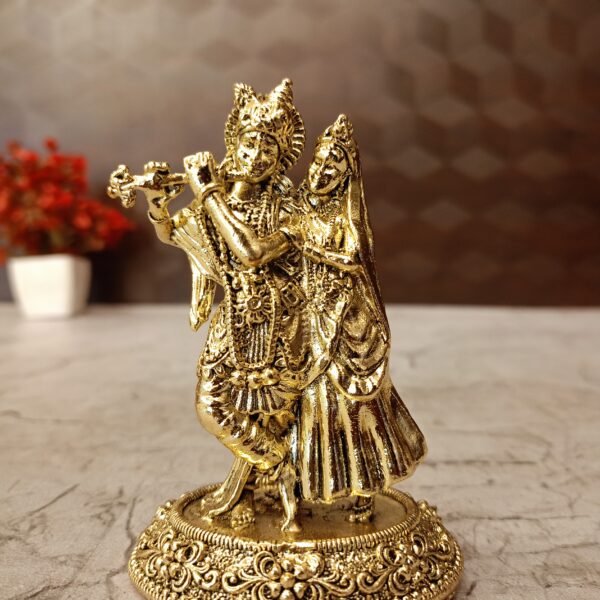 Brass Fine art Radha Krishna Idol